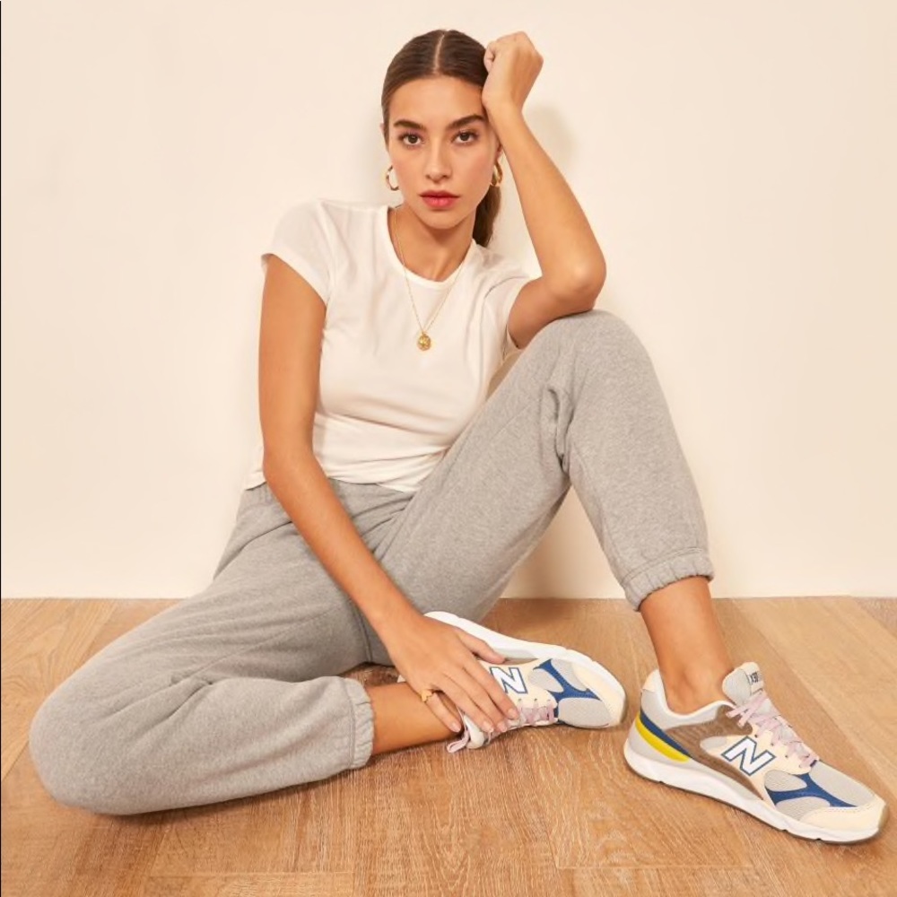 Reformation Classic Sweatpant in Heather Grey